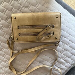 Stylish -gray / beige crossbody purse